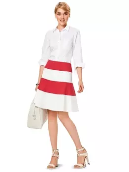 Выкройка: Юбка на кокетке