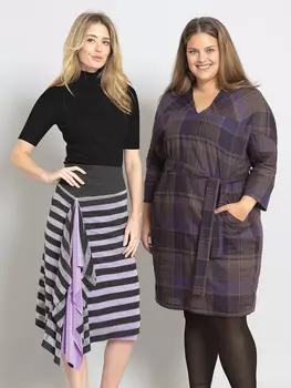 Выкройка: Юбка на широкой кокетке