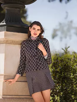 Выкройка: Юбка на широкой кокетке