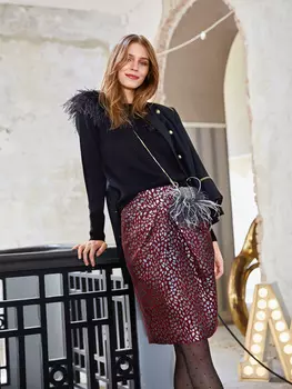 Выкройка: Юбка на широкой кокетке