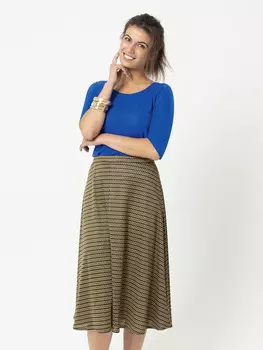 Выкройка: Юбка полусолнце