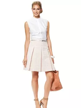 Выкройка: Юбка расклешенная со складками