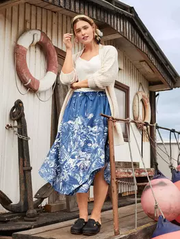 Выкройка: Юбка с эффектом запаха