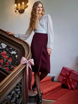 Выкройка: Юбка с эффектом запаха