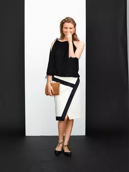 Выкройка: Юбка с эффектом запаха