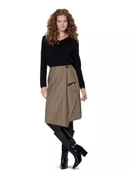 Выкройка: Юбка с асимметричным запахом