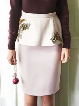 Выкройка: Юбка с баской