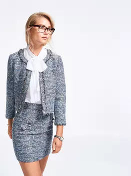 Выкройка: Юбка с диагональными рельефными швами