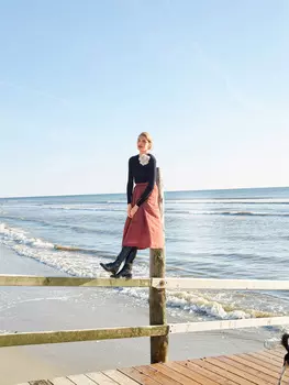 Выкройка: Юбка с глубокими складками