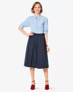 Выкройка: Юбка с глубокими складками