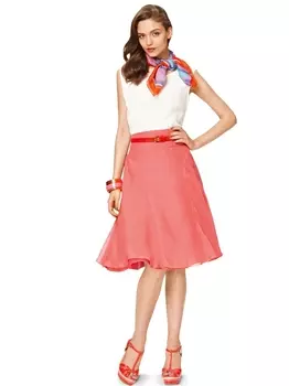 Выкройка: Юбка с клиньями