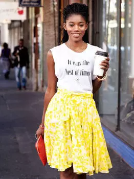 Выкройка: Юбка с клиньями годе