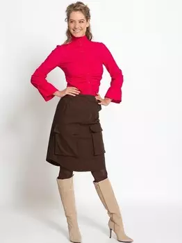 Выкройка: Юбка с накладными карманами