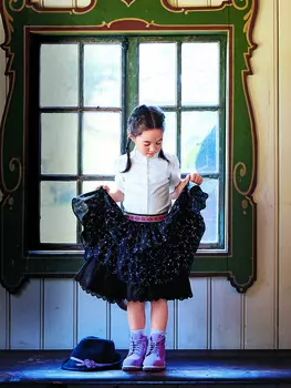 Выкройка: Юбка с оборками