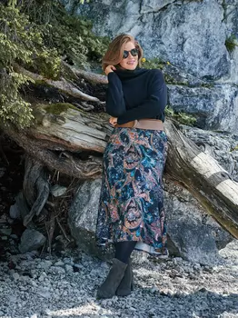 Выкройка: Юбка с отрезной нижней частью