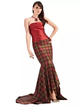 Выкройка: Юбка с пышным низом