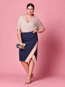 Выкройка: Юбка с широким поясом