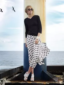 Выкройка: Юбка с заостренной кокеткой