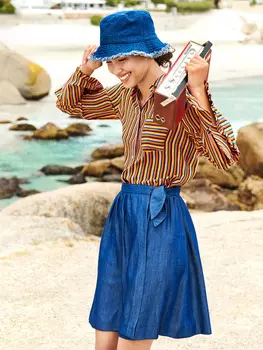 Выкройка: Юбка с запахом