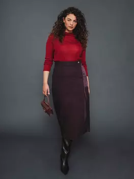 Выкройка: Юбка с запахом