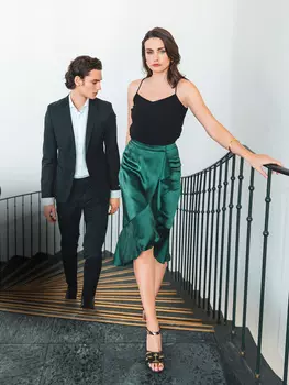 Выкройка: Юбка с запахом и воланами