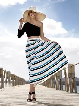 Выкройка: Юбка с застроченными складками