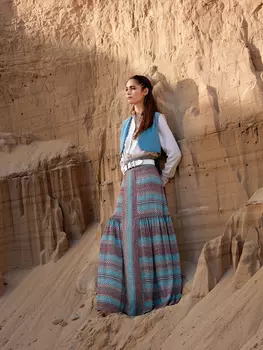 Выкройка: Юбка с завышенной талией