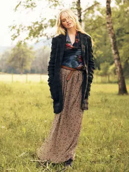 Выкройка: Юбка со складками