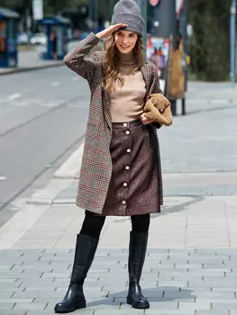 Выкройка: Юбка со сквозной застёжкой