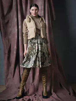 Выкройка: Юбка со встречными складками