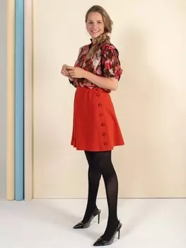 Выкройка: Юбка со встречными складками