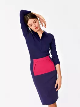 Выкройка: Юбка в стиле колор-блокинг