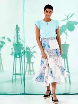 Выкройка: Юбка в стиле пэчворк