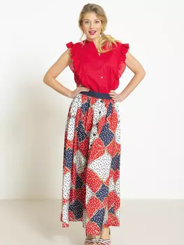 Выкройка: Юбка в стиле пэчворк