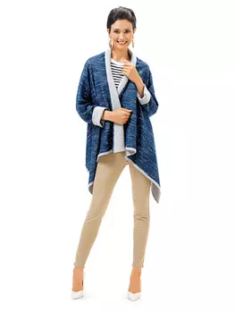 Выкройка: Кардиган с драпирующимися полочками