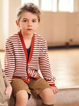 Выкройка: Кардиган с контрастными планками