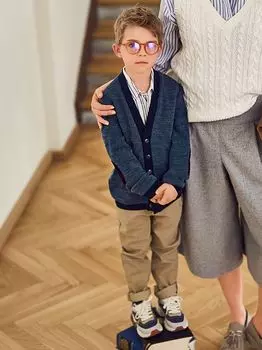 Выкройка: Кардиган с нашивками