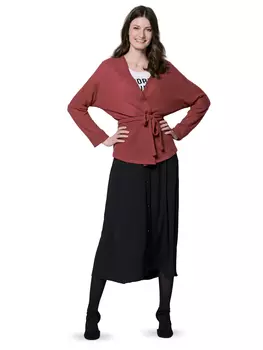 Выкройка: Кардиган с поясом