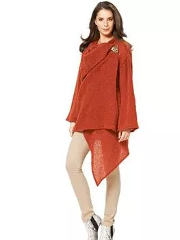 Выкройка: Кардиган с широкими полочками