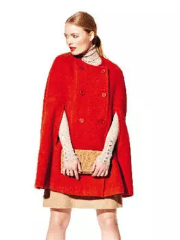 Выкройка: Кейп без воротника