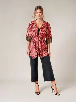 Выкройка: Кимоно с бахромой