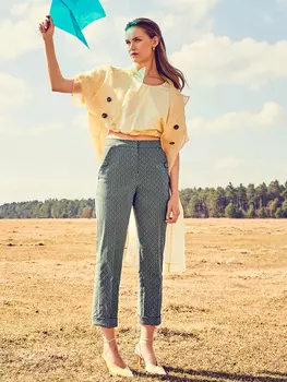 Выкройка: Классические брюки длиной 7/8