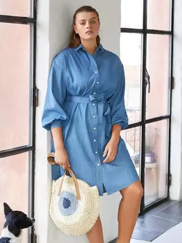 Выкройка: Классическое платье-рубашка