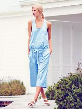 Выкройка: Комбинезон короткий с прямыми штанинами