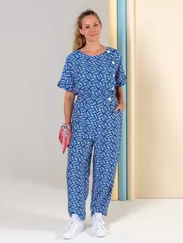 Выкройка: Комбинезон с асимметричной застежкой