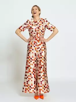 Выкройка: Комбинезон с имитацией застежки на пуговицы