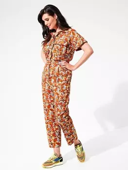 Выкройка: Комбинезон с карманами-портфелями