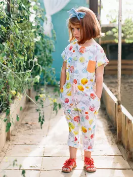 Выкройка: Комбинезон с короткими рукавами