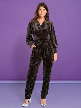 Выкройка: Комбинезон с широким поясом и манжетами