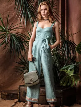 Выкройка: Комбинезон с широкими бретелями